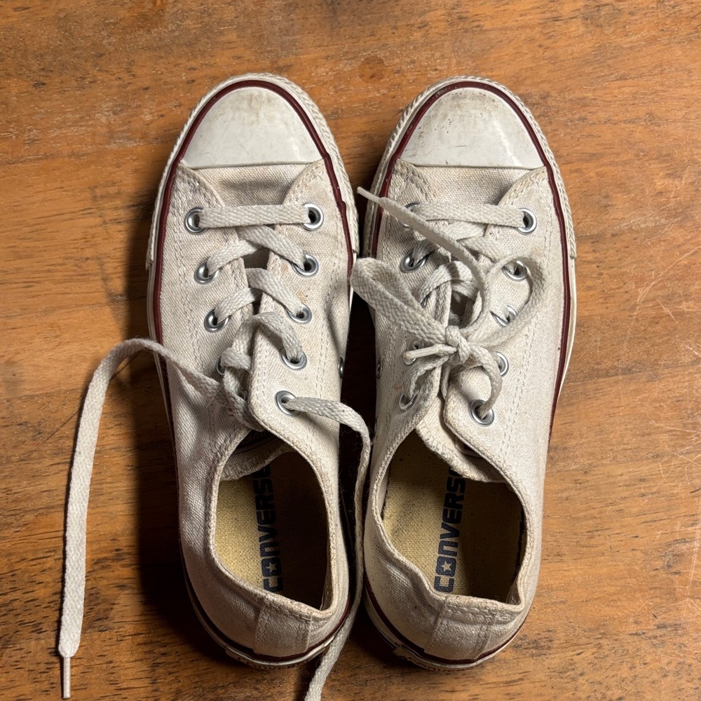 Converse Off-White Canvas Sneakers